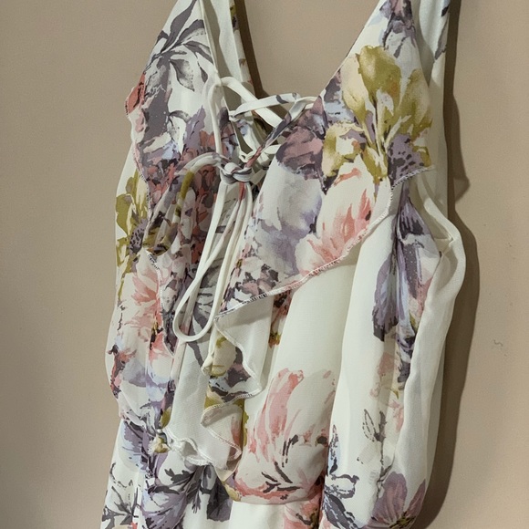 Floral Hi Low Dress - Picture 2 of 4